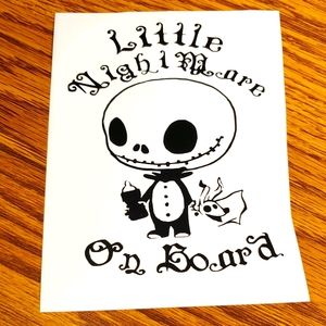 Little Nightmare On Board Vinyl Decal